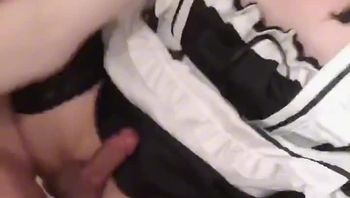 伪娘被操还不忘自拍，爽死了